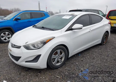 2014 Hyundai Elantra Se z USA, uszkodzony, nr VIN 5NPDH4AE6EH484049